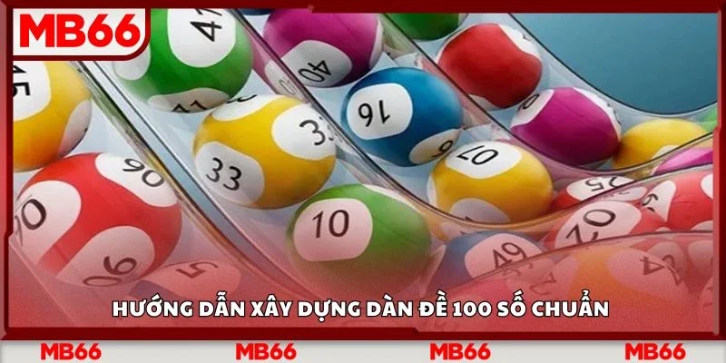 Hướng dẫn xây dựng dàn đề 100 số chuẩn&nbsp;
